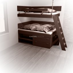 Bunk beds 2 x Double bed -chain hanging